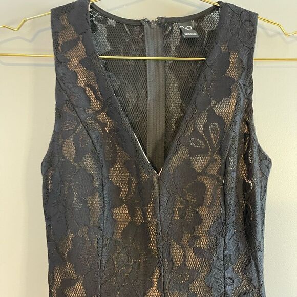 Windsor Sleeveless Black Lace Mini Skater Dress | SZ XS - Picture 7 of 12